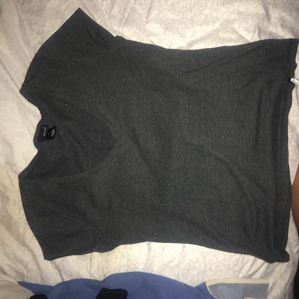 v neck, pretty short length